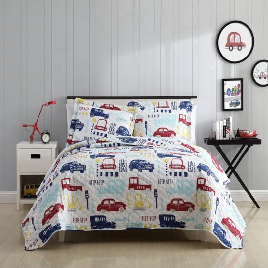 cxmicrotex Children Quilt Car Pattern Painettu päiväpeite