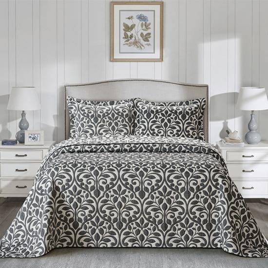 cxmicrotex Jacquard Weave Quilt 3PC vuodevaatteet setti