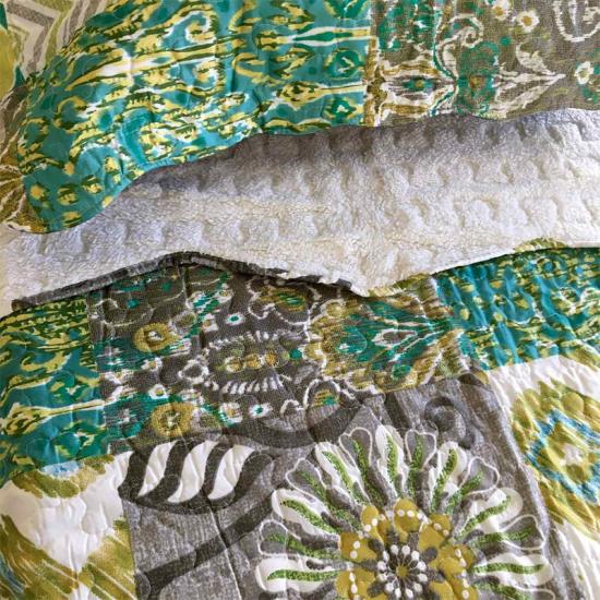Patchwork Sherpa-peitto- ja varsisetti